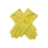Dents Thruxton Womens Leather Driving Gloves Unlined - Lime
