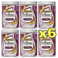 6x Twinings Infuse Cold Water Infusion Tea Bags - Peach & Passionfruit 