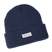 3M Thinsulate Pull On Beanie Hat Ski Knit Thermal Insulated in Navy Blue