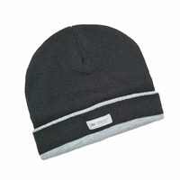 Dents 3M Thinsulate Beanie Hat with Contrast Brim Edge - Black