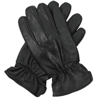3M THINSULATE Mens Genuine Leather Gloves Patch Thermal Lining Warm Winter  - Black