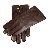 DENTS Mens Premium Kangaroo Leather Button Clasp Wool Lined Gloves Winter