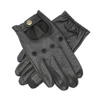 Dents Mens Kangaroo Leather Driving Gloves with Touchscreen Technology - Black