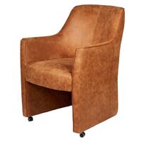 Genoa Rustic Armchair With Wheels Antique Style Living Room Furniture Chair
