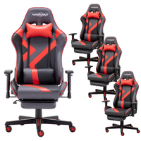 4X Gaming Office Chair Racing Executive Footrest Computer PU Leather Recliner