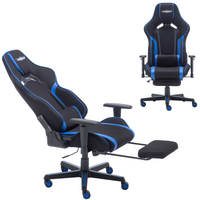 2x Gaming Office Chair Racing Executive Footrest Computer  Recliner Upholstered
