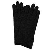 Dents Womens Soft Knit Cut And Sewn Gloves Warm Winter Fleece - Black