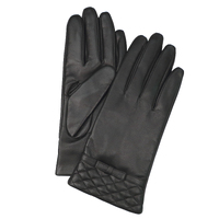 Dents Womens Kitty Sheepskin Genuine Leather Gloves Warm Winter Classic Ladies - Black