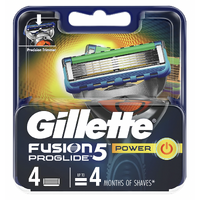 Gillette Mens Fusion 5 Razor Power ProGlide Anti-Friction Blades - 1 Pack