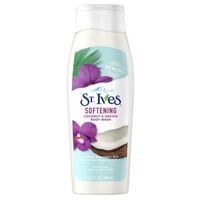 St. Ives 400mL Body Wash Softening Coconut & Orchid Rich with Creamy Lather Body Wash