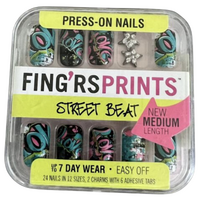Fing'rs Prints Press-On Nails Prints Easy Off Up To 7 Day Wear - Street Beat