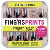 Fing'rs Prints Press-On Nails Prints Street Beat Easy Off Haute Mess (Sealed)