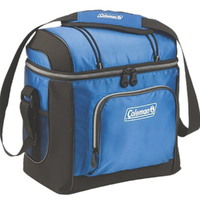 Coleman 30 Can Soft Cooler Insulated Outdoor Camping Picnic Bag - Blue/Black