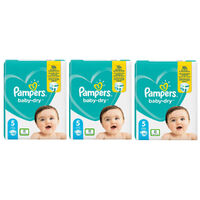 120pcs Pampers Baby Dry Nappies Size 5, Walker 11-16kg