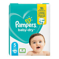 1 Pack of 40 Pampers Baby Dry Nappies Size 5, Walker 11-16kg