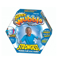 Super Wubble Bubble Ball Kids Stretch Squishy Transparent Outdoor Toy - Blue