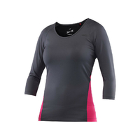 HEAD Womens Vision Britney 3/4 Sleeve Top Tennis Training - Anthracite