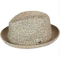 Bailey Mens Billy Paper Straw Hat Trilby Fedora - Sandstone