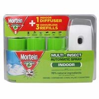 4pcs Mortein Set Indoor Multi Insect Automatic Spray System Mozzie Repellant NaturGard