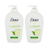 2x Dove 250ml Caring Hand Wash Cucumber & Green Tea Moisturize & Protect Skin