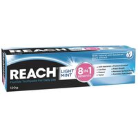 REACH 8 in 1 Fluoride Toothpaste 120g - Light Mint