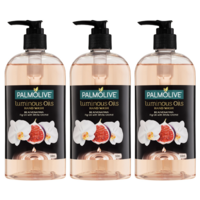 3x Palmolive 500ml Hand Wash Luminous Oils Rejuvenating Fig Oils With White Orchid