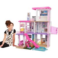 Barbie Dreamhouse Doll Playset Toy w/ 75+ Furniture & Accessories 10 Play Areas + more