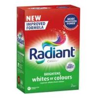 Radiant Cussons 2kg Brightens Whites and Colour Guard Fabric Laundry Powder