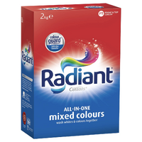 Radiant Laundry Powder All-In-One Mixed Colour Wash Front And Top Loader 2kg