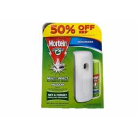 Mortein NaturGard Auto Indoor Mosquitoes Diffuser w Refill & Batteries Wall Mounting
