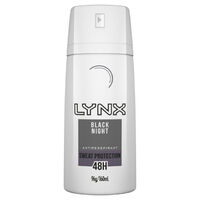 Lynx 160mL Black Night 48H Sweat Protection Antiperspirant Deodorant