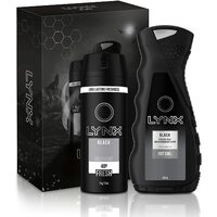 Lynx Pk2 Gift Set Black 106G Deodorant Body Spray & 400mL Just Chill Bodywash