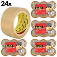 24x Scotch 3M Packaging Tape Brown - 48mm x 75m