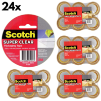24x Scotch 3M Packaging Tape Super Clear - 48mm x 50m