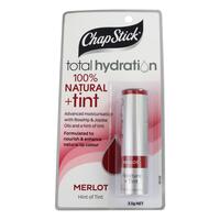 Chapstick 3.5g Total Hydration Lip Moisturiser 100 Natural Tint Merlot
