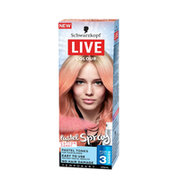 Schwarzkopf 125ml Live Colour Temporary Pastel Spray Cotton Candy