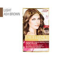LOREAL EXCELLENCE CREME HAIR COLOUR 6.1 LIGHT ASH BROWN