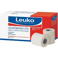 Leukoband Lite Elastic Adhesive Bandage 5cm x 3.5m Bulk Pack (24  Rolls)