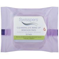 Swisspers Pk30 Cleansing Eye Make Up Remover Wipe Pads with Vitamin E