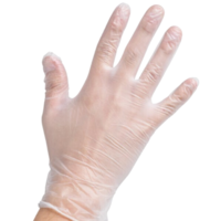 100pcs Clear Vinyl Disposable Examination Gloves Powder Free