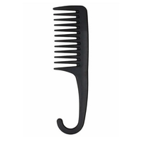 Indulge Shower Waterproof Hair Comb Brush - Black