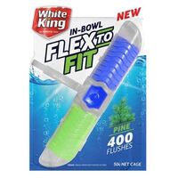 White King 50g In - Bowl Flex O Fit Toilet Cage Pine Cleaning Agent