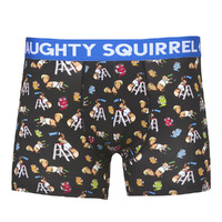 Naughty Squirrel® 4" Mid-Length Trunk Tradie Boxer Brief - Painting - Small