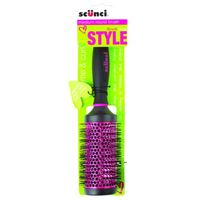 Scunci Medium Round Brush Style Volume & Curl for Shiny, Frizz free Hair