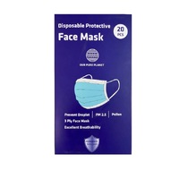 Our Pure Planet Pk20 Disposable Protective Face Mask 3Ply