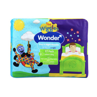 Wonder Pk27 the Wiggles Day & Night Nappies Diapers Infant 4 - 8 Kg Size 2