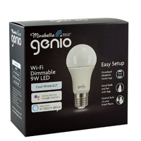 Mirabella 9W Genio Wi-Fi Dimmable E27 LED Light Globe Bulb - Cool White
