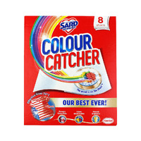 Sard Colour Catcher Colour & Dirt Magnet Laundry Clothes Protector - 1 Pack of 8 Sheets