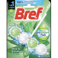 Bref Pro Nature Pack Toilet Bowl Cleaning Agent Mint & Eucalyptus Scent 50g