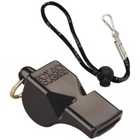Fox 40 Classic Whistle Outdoor Safety Sports Referee Football Soccer - Black